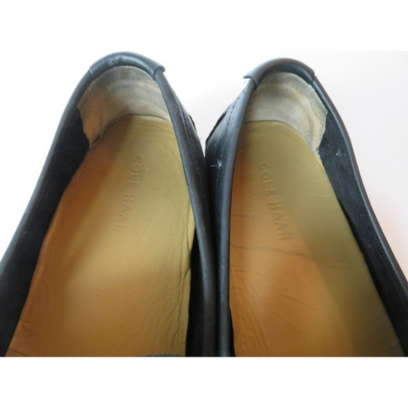 Cole Hann Somerset Venetian Driver Mocs C11402 Mens Sz 12 M Black Leather Golf - Picture 9 of 10